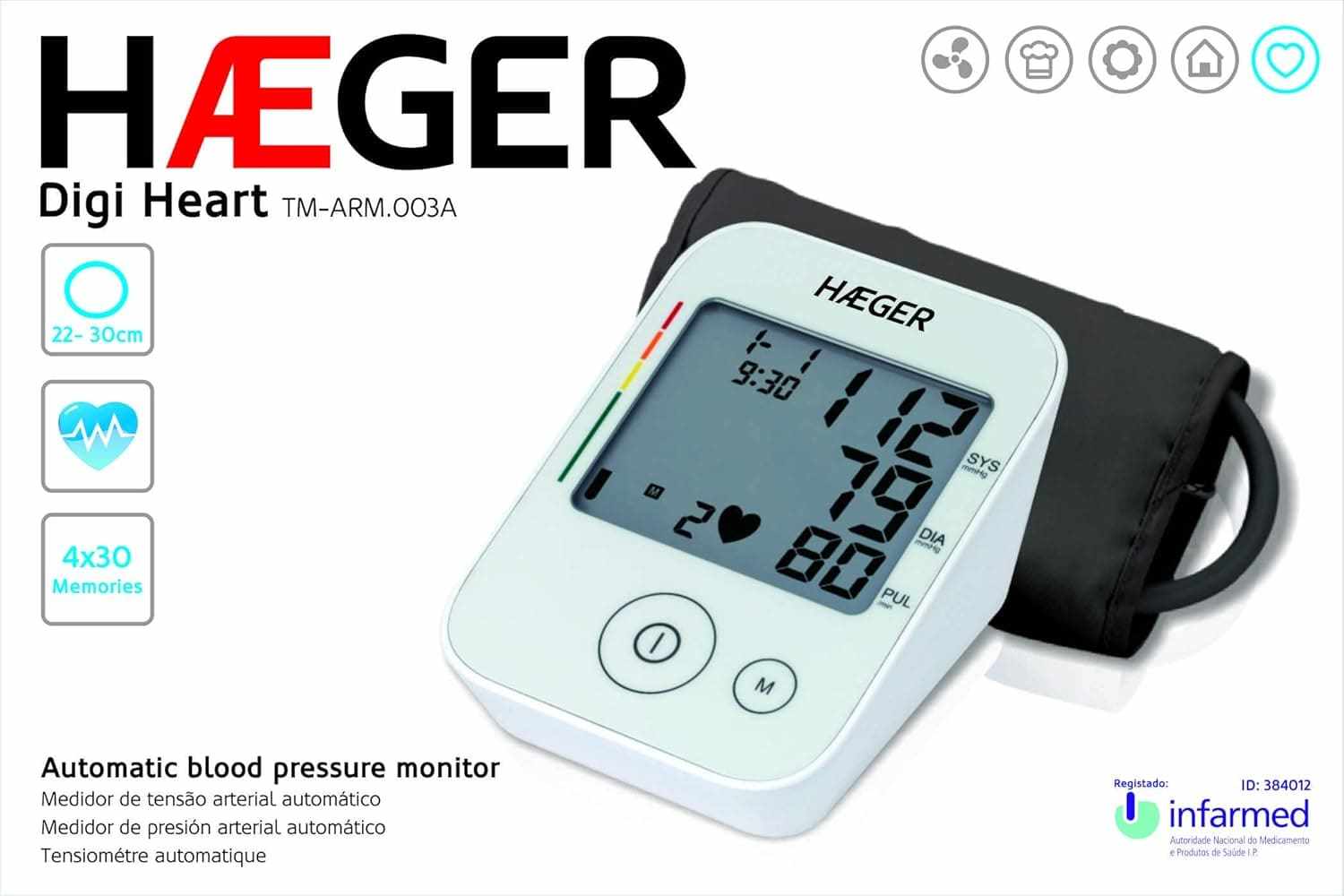 Haeger Digi Heart fonctions