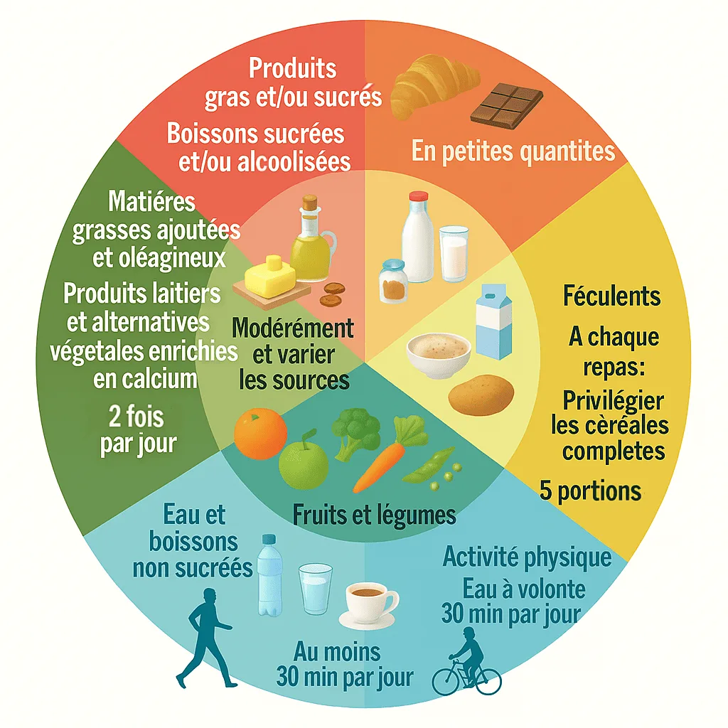 Infographie mode de vie alimentation