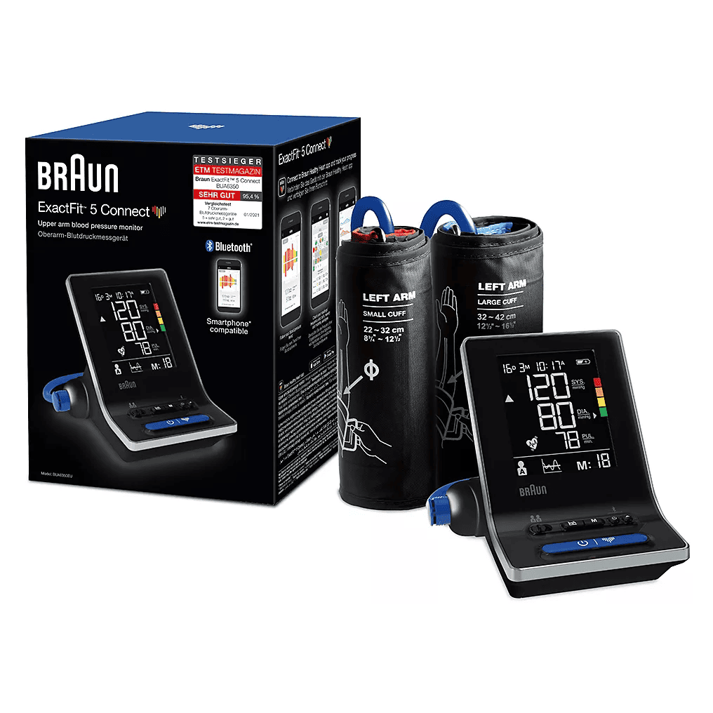 Tensiomètre bras Braun ExactFit 5 Connect - packaging