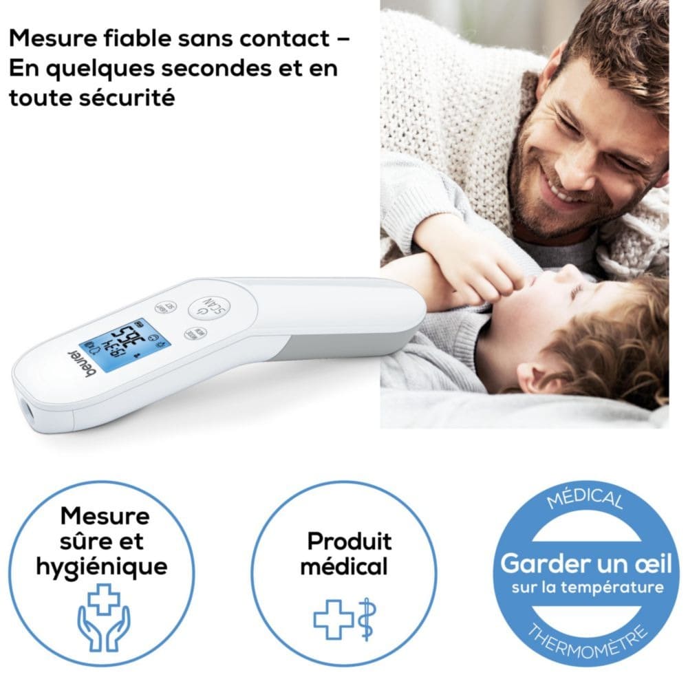 Thermomètre Beurer FT85 - prise de mesure