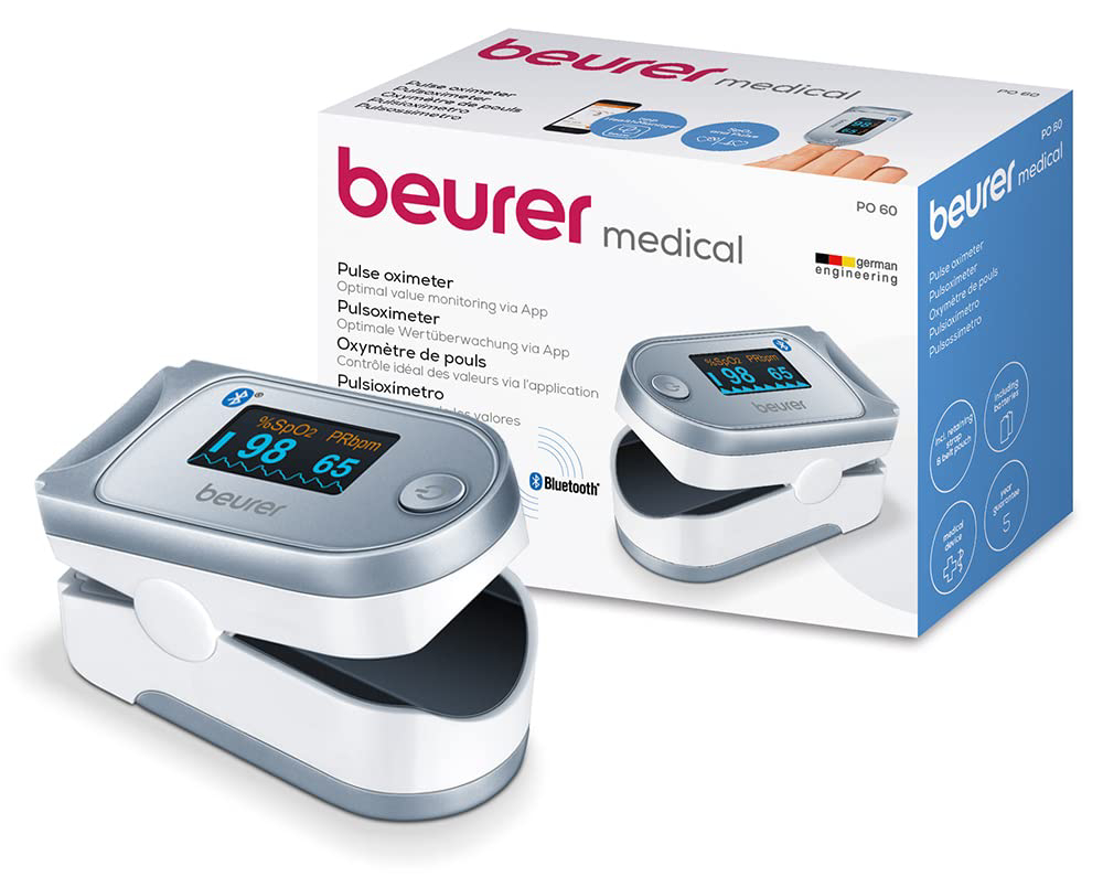 Oxymètre Beurer PO 60 Bluetooth avec sa boîte