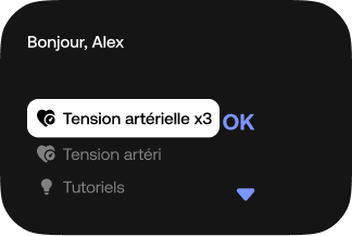 Résultat mesure tension Withings BPM Vision